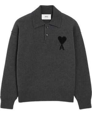 Ami Paris Sweaters - Black