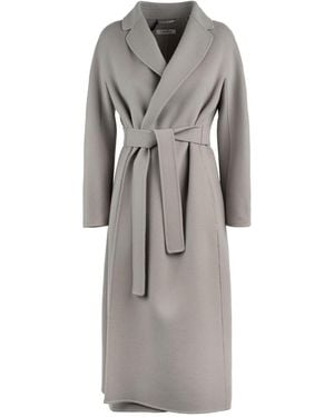 Max Mara Wool Midi Coat - Grey