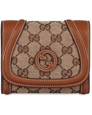 Gucci Blondie Gg Original Fabric Wallet - Brown