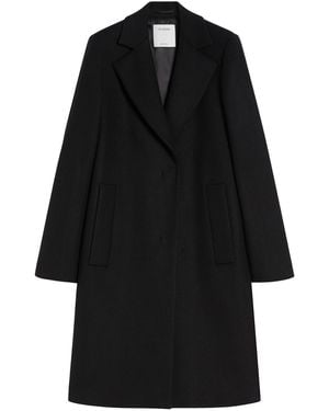 Sportmax Coat In Double Lined Clothing - Black