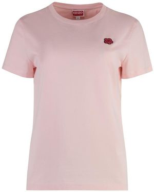 KENZO Boke Flower Cotton Tee - Pink