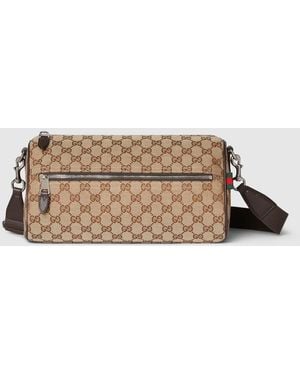 Gucci Gg Canvas Cylinder Bag - Natural