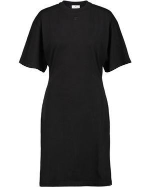 Courreges Ac Mini Dress - Black
