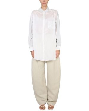 Aspesi Shirt With Striped Pattern - White