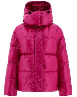 Aspesi Giacca Imbottita Con Cappuccio Staccabile - Pink