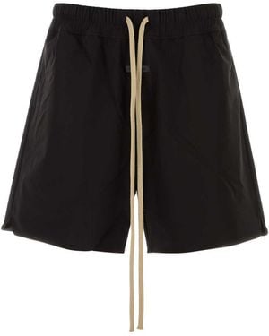 Fear Of God Stretch Nylon Blend Bermuda Shorts - Black