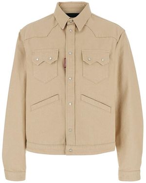 DSquared² Shirt Jacket - Natural