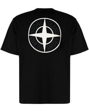 Stone Island Cotton Crew-neck T-shirt - Black