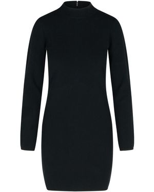 MICHAEL Michael Kors 'Mini Mock' Viscose Blend Dress - Black