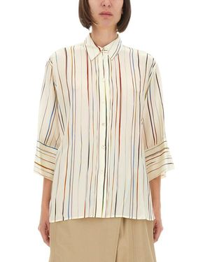 Paul Smith "signature Stripe" Shirt - Natural