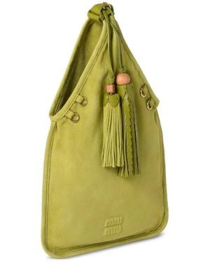 Miu Miu Borse Camoscio - Green