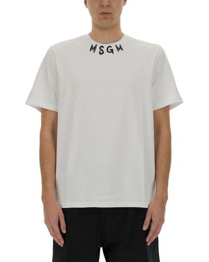 MSGM Cotton Tshirt - Grey