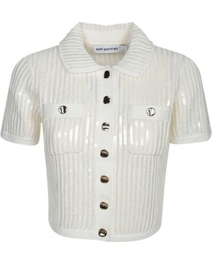Self-Portrait Tops - White