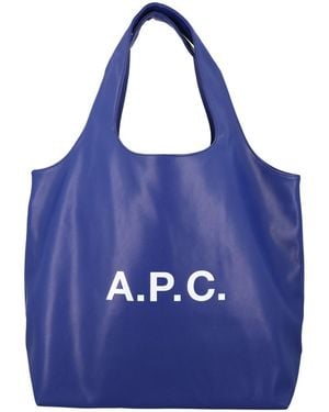 A.P.C. Ninon Tote Bag - Blue