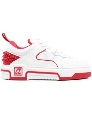 Christian Louboutin Astroloubi Leather Sneakers - Red