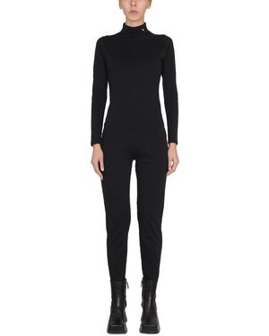 Raf Simons Slim Fit High Neck Jumpsuit - Black