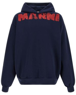 Marni Monolith' Hoodie - Blue