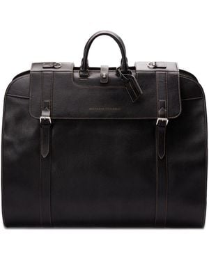 Brunello Cucinelli Leather Travel Suit Cover - Black