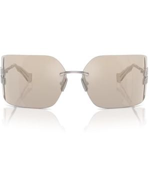 Miu Miu 0Mu 54Ys Aube Sunglasses - Metallic