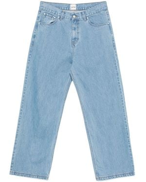 Arte' Back Pocket Graphic Pants - Blue