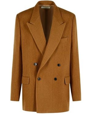 Dries Van Noten 'Bishop' Wool Jacket - Brown