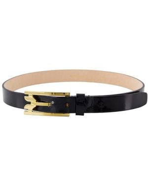 Victoria Beckham Regular Pin Buckle Belt - Black