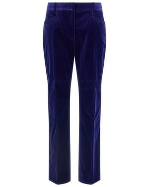 Tom Ford Velvet Trousers - Blue