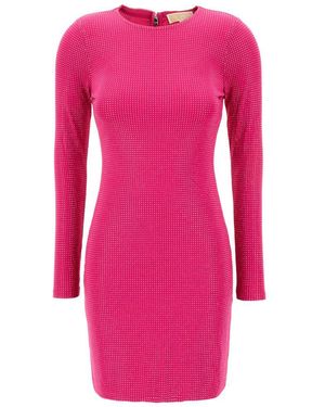 Michael Kors Fuchsia Stretch Viscose Dress - Pink