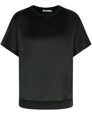 Jonathan Simkhai 'Addy' Acetate Blend T-Shirt - Black