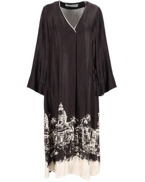 Shirtaporter Midi Dress - Black
