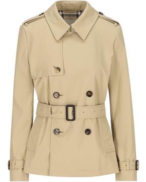 Burberry Coats - Natural