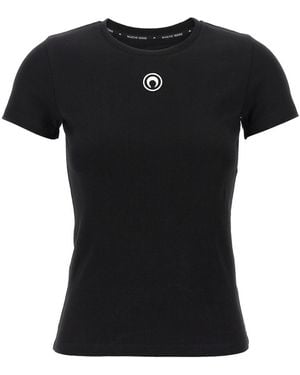 Marine Serre 'Moon Logo' T-Shirt - Black