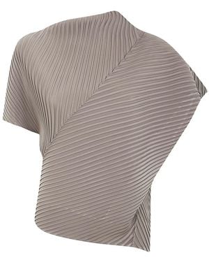 Issey Miyake "Soft Fold Pleats" Shirt - Gray