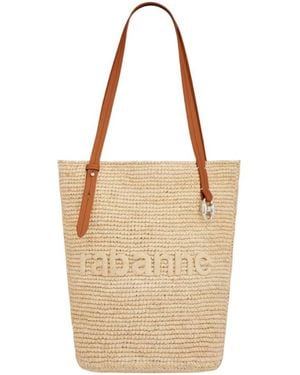 Rabanne Woven Tote Bag - Natural