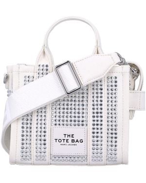Marc Jacobs The Crystal Canvas Crossbody Tote Bag - White