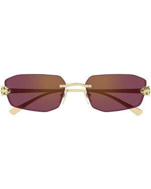 Cartier Ct0474S Panthère De Sunglasses - Brown