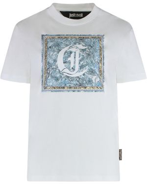 Just Cavalli T-Shirt With Print - Gray