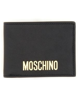 Moschino Wallet With Logo - Black