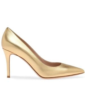 Gianvito Rossi Gianvito 85 Nappa Leather Pumps Shoes - Natural