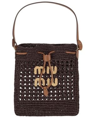 Miu Miu Contenitori Crochet Rete - Black