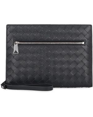 Bottega Veneta Intrecciato Vn Document Case - Grey