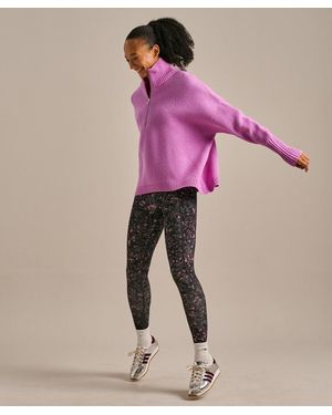 BAM Embrace Zip Neck Knit - Pink