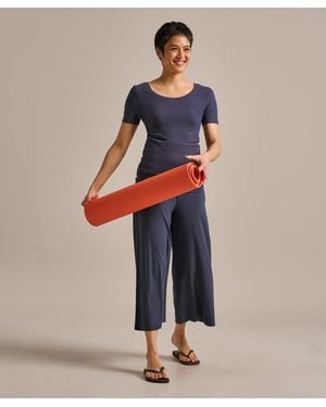 BAM Short Sleeve Rib Top - Blue