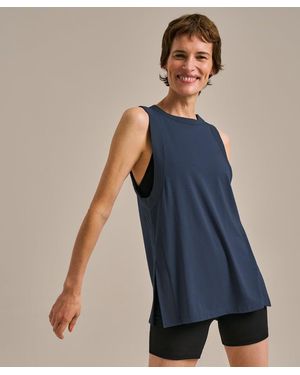 BAM Power Longline Tank Top - Blue