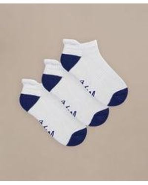 BAM Clothing Bamboo Trainer Socks 3 Pack 2 - Blue