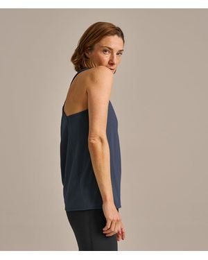 BAM Pleat Back Vest Top - Blue