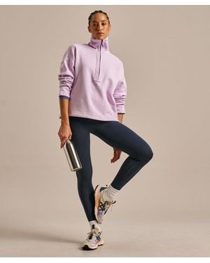 BAM Enduro Crossover High Waist Leggings - Pink