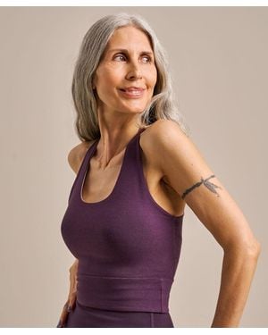 BAM Enduro Reversible Crop Top - Purple