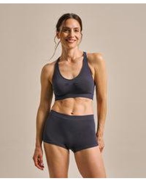BAM Clothing Smoothwear Seamless Midi Short Storm - Blue