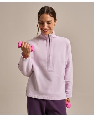 BAM Funnel Neck Easy Zip Sweatshirt - Pink
